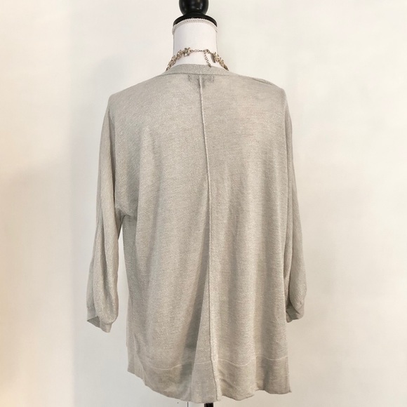 Women’s Gap Shimmery Boyfriend Slub Cardigan - Picture 7 of 11